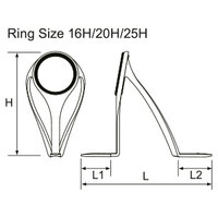  Fuji T-KLTG Size 30 Rod Guide Torzite Titanium K Frame x 1  Piece (3282) : Sports & Outdoors